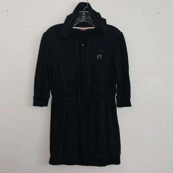 Vintage DKNY Active Black Dress - Picture 1 of 5